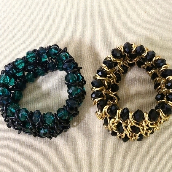 - 2 Metal and Bead Bracelets - Picture 2 of 5